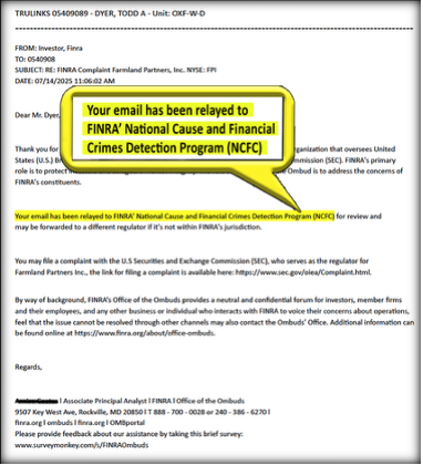 FINRA complaint thumbnail