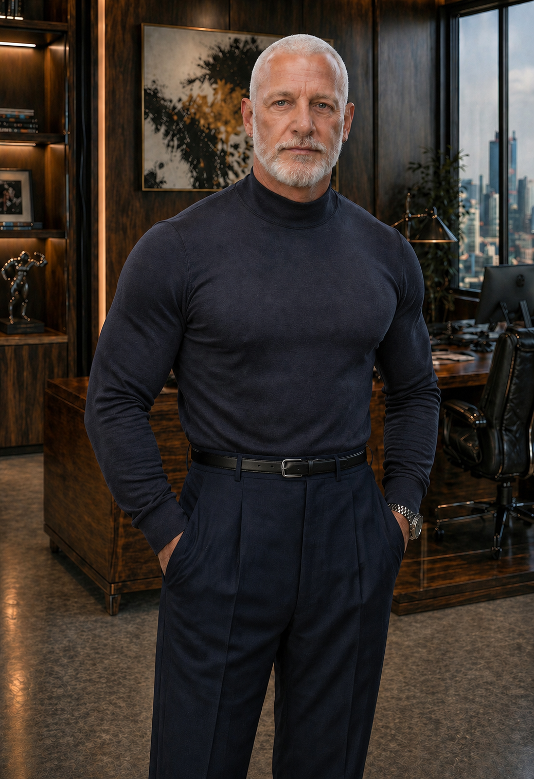 Todd A. Dyer seated in a law library holding Federal Civil Procedure